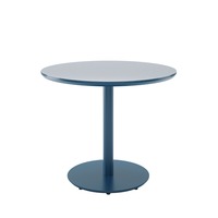 West Elm Blue Metal Dining Table