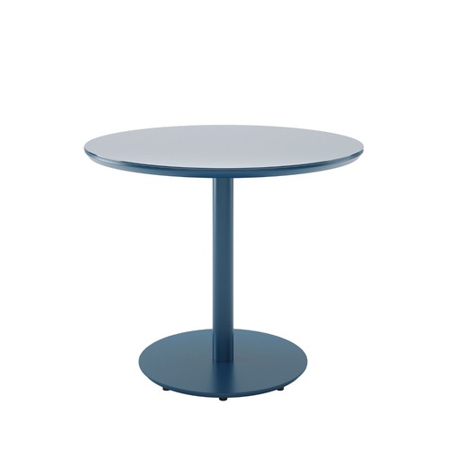 Used West Elm Blue Metal Dining Table for sale on AptDeco