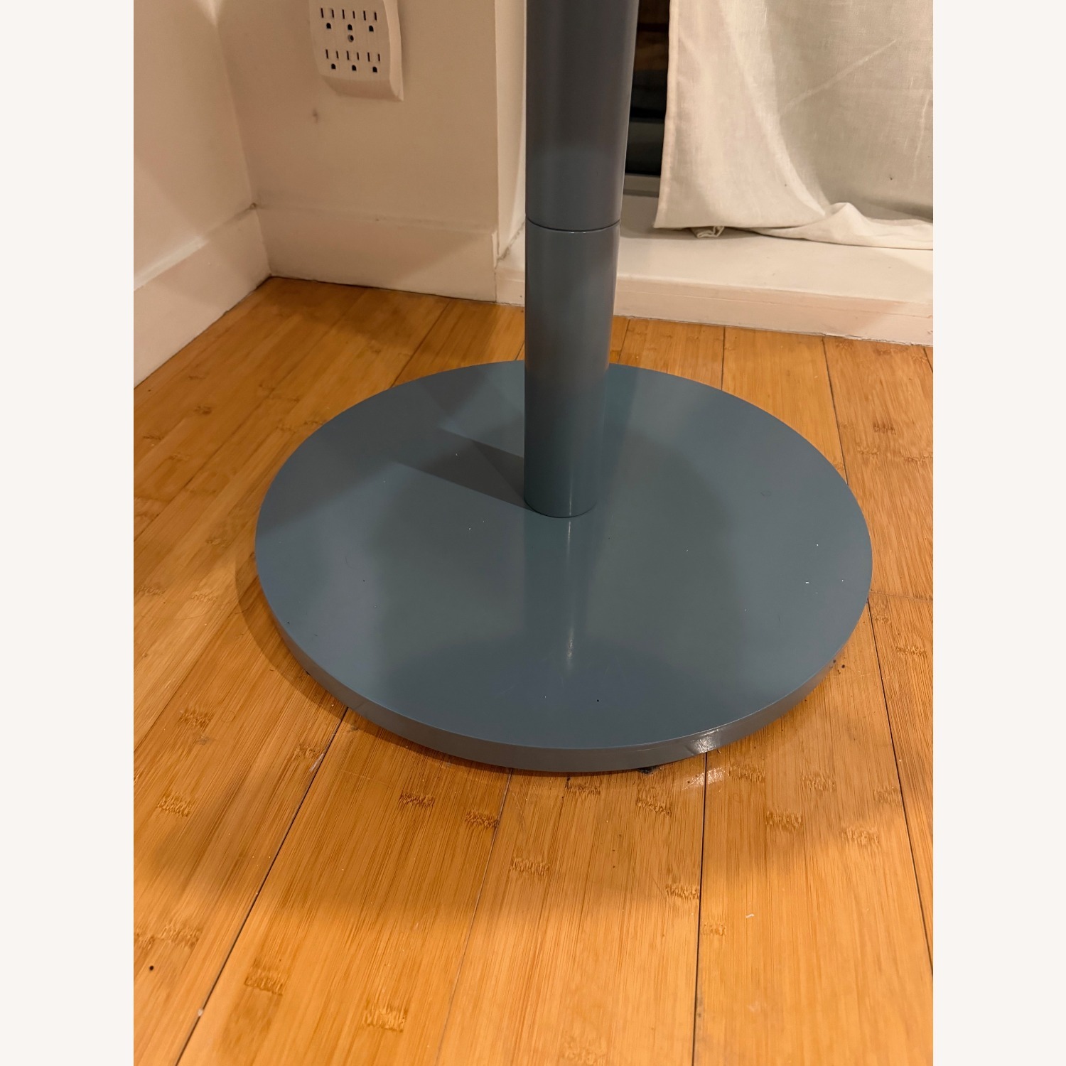 West Elm Blue Metal Dining Table - image-5