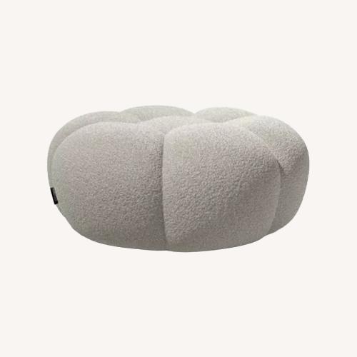 Used Roche Bobois Bubble White Fabric Ottoman for sale on AptDeco