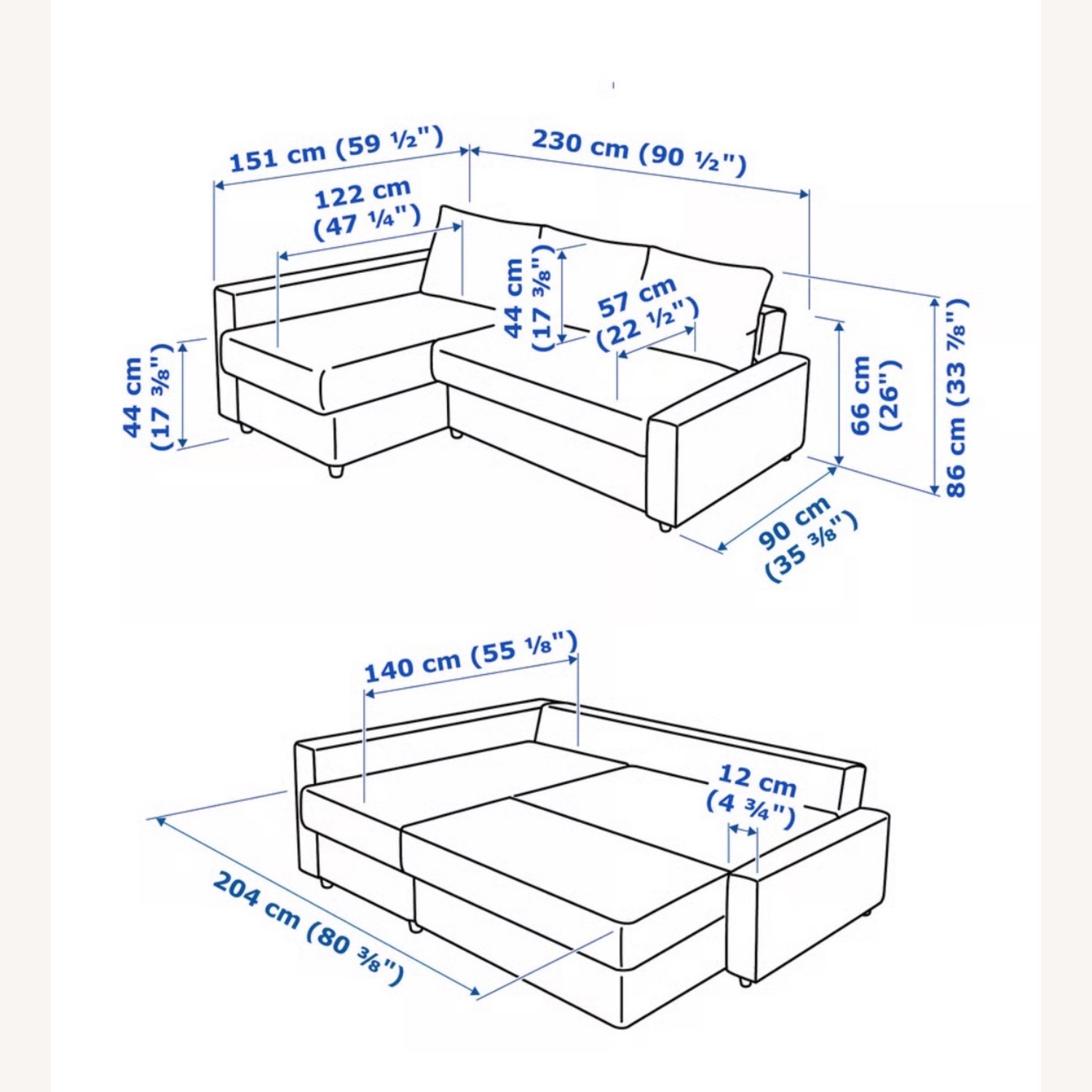 IKEA Friheten Dark Gray Fabric Sleeper Sofa - image-5
