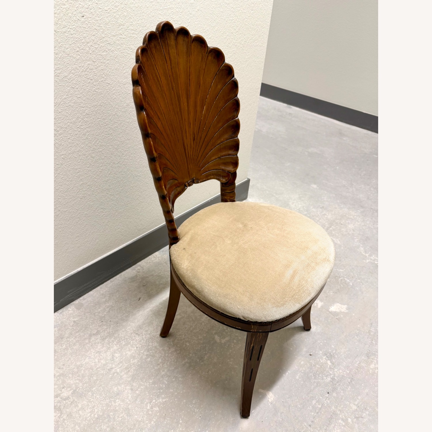 Vintage/Antique Dark Brown Accent Chair - image-1