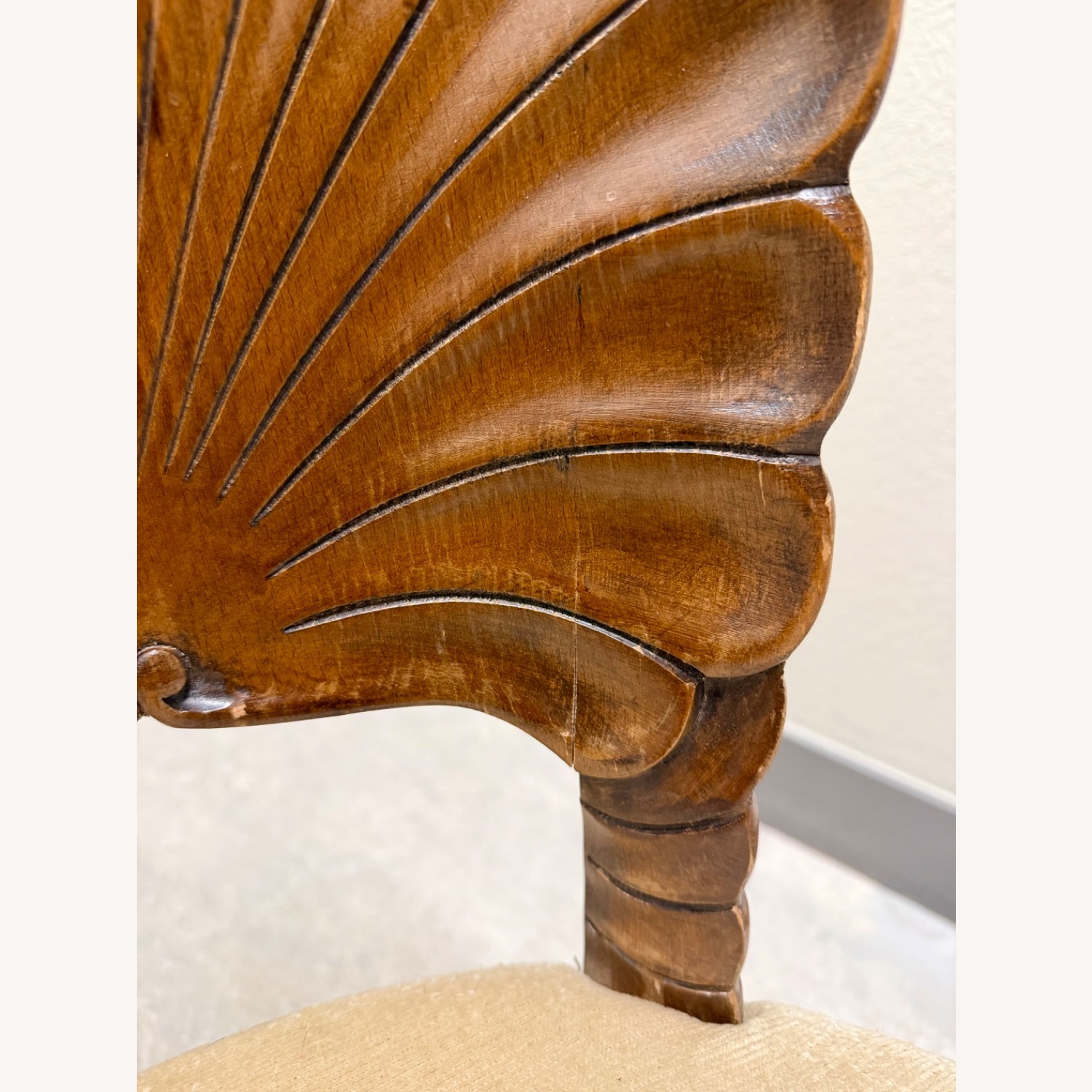 Vintage/Antique Dark Brown Accent Chair - image-10