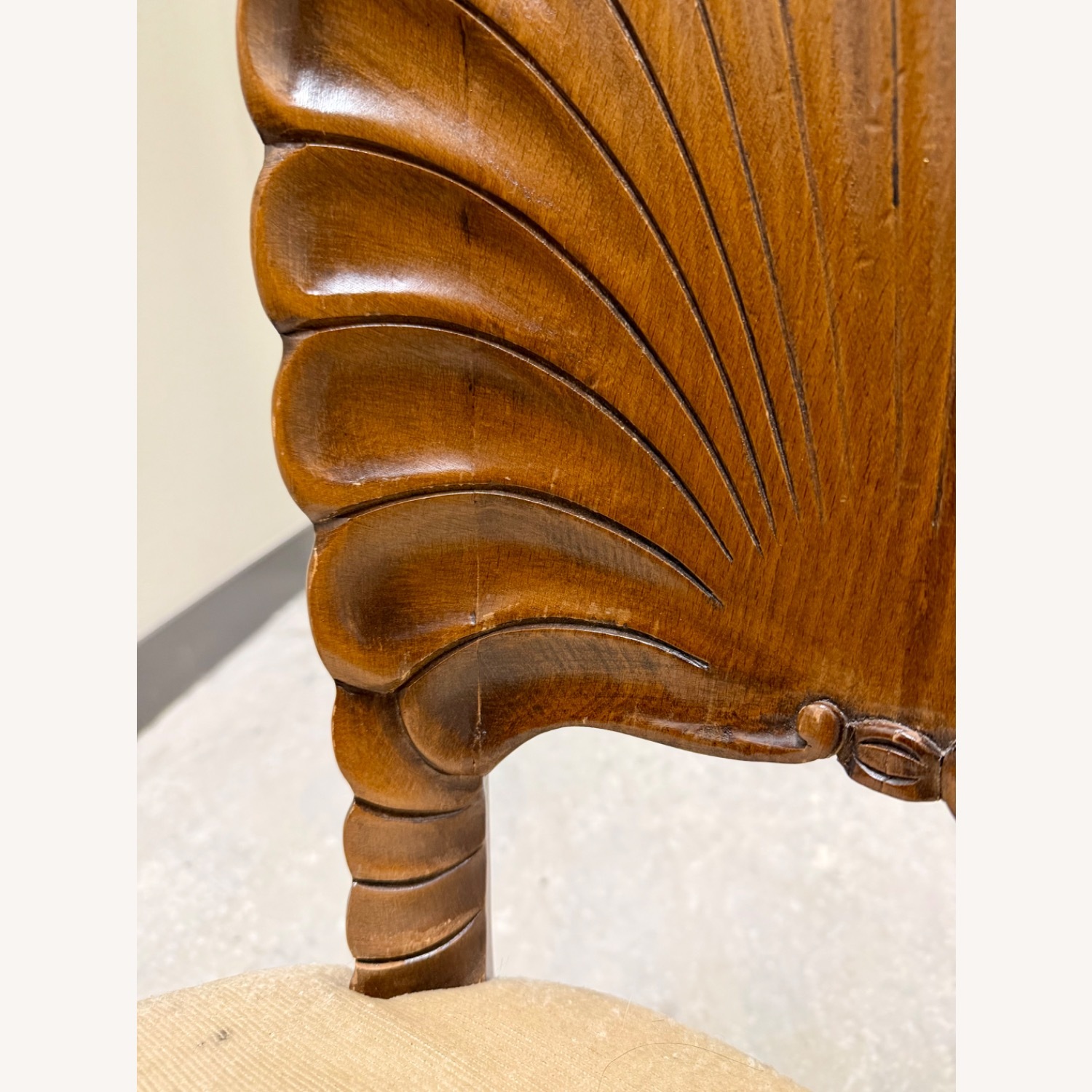 Vintage/Antique Dark Brown Accent Chair - image-11