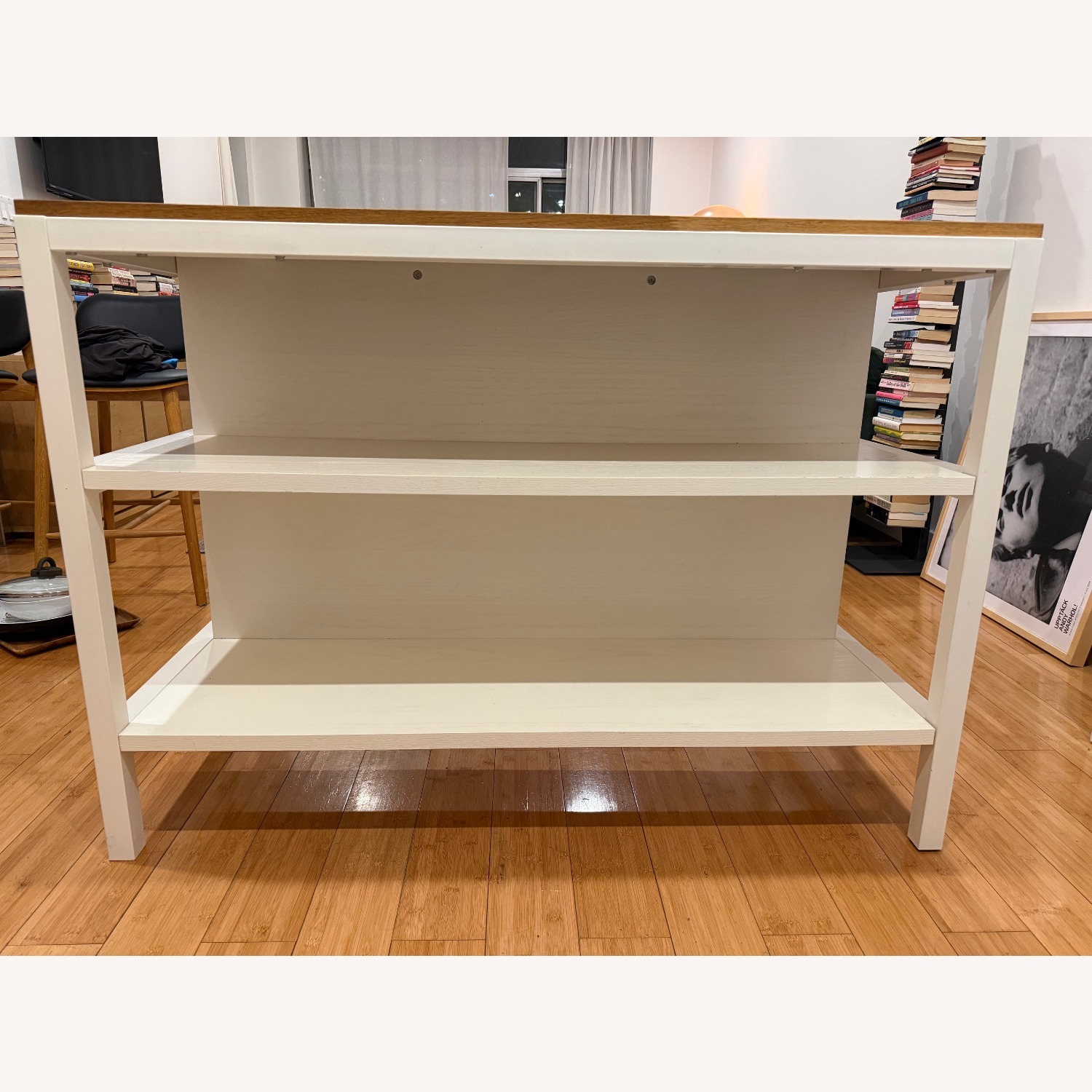 West Elm Natural Wood Kitchen Island - image-2