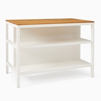 West Elm Natural Wood Kitchen Island