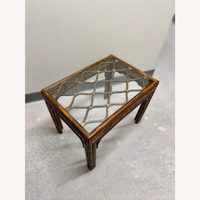 Vintage Bamboo Rattan Brown Table