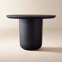 CB2 Black Concrete Dining Table