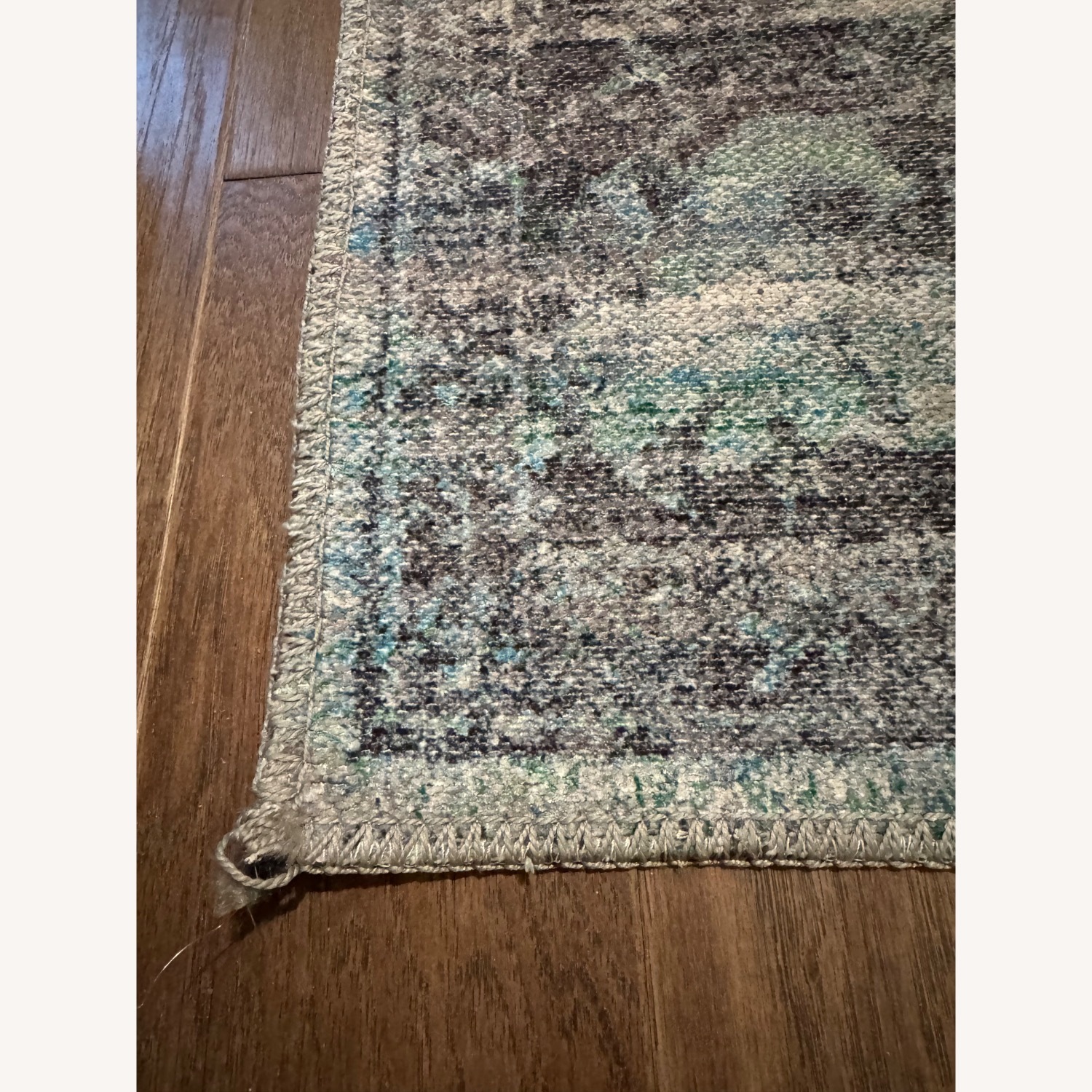 Blue Green Washable Francesca Rug 4x6 - image-3