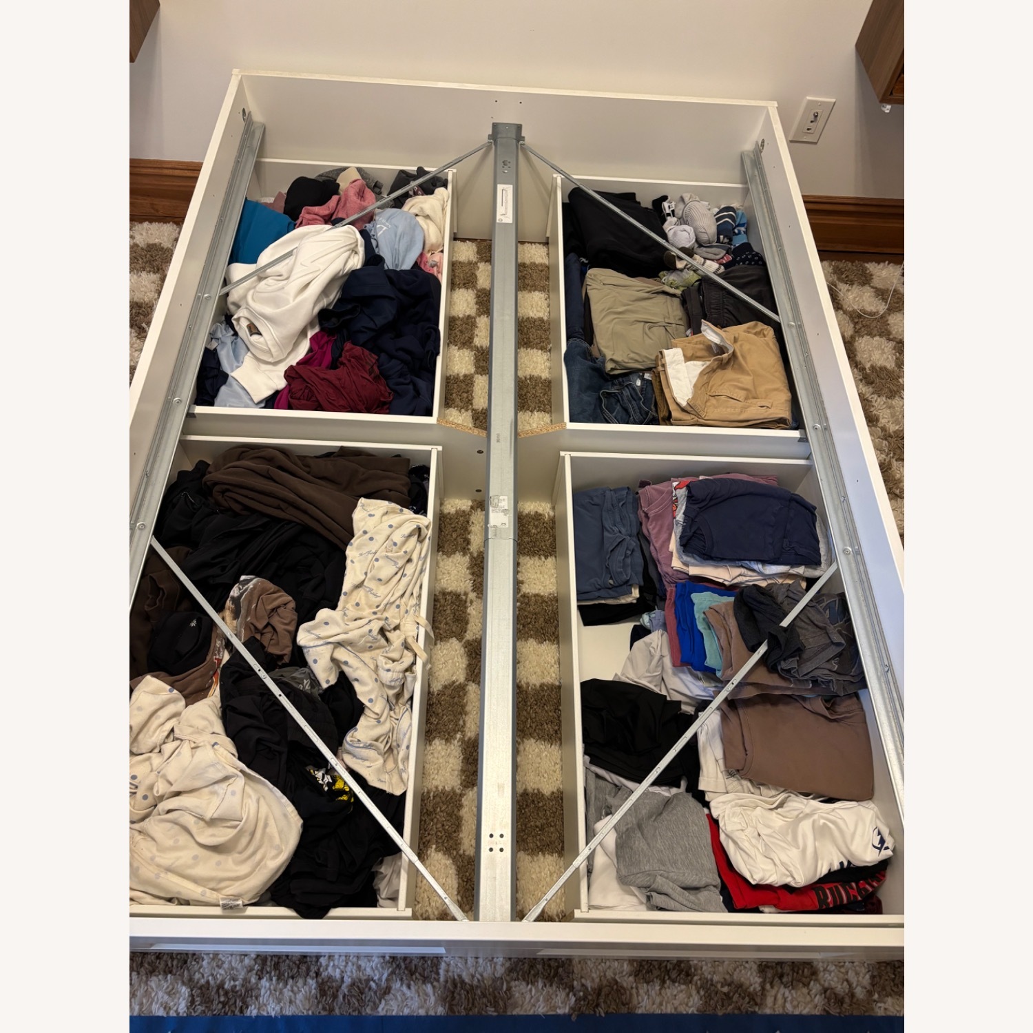 IKEA Brimnes White Wood Full Bed - image-2