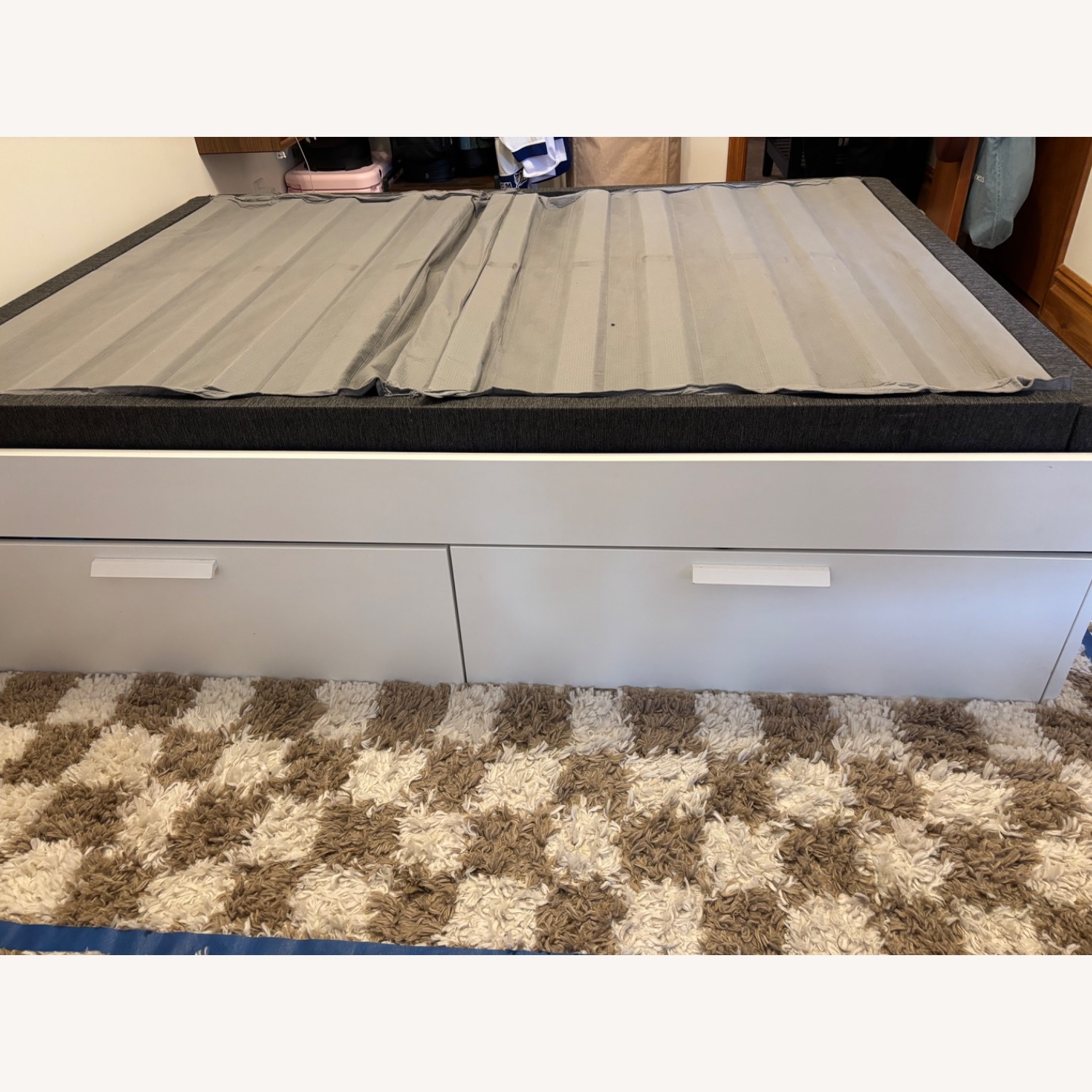 IKEA Brimnes White Wood Full Bed - image-3