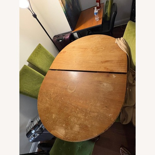 Used Kindel Vintage Oval Extension Dining Table  for sale on AptDeco
