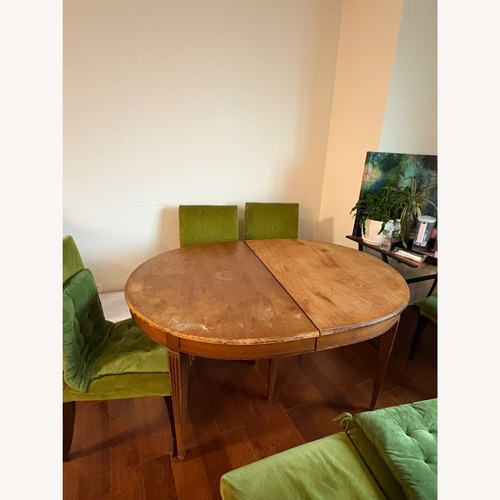 Used Kindel Vintage Oval Extension Dining Table  for sale on AptDeco