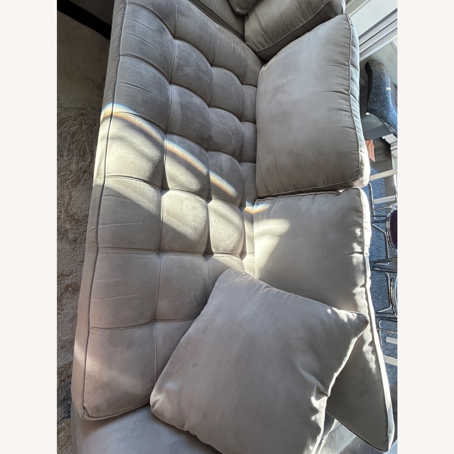 Rooms To Go Light Gray 2 Piece Sectional - image-2