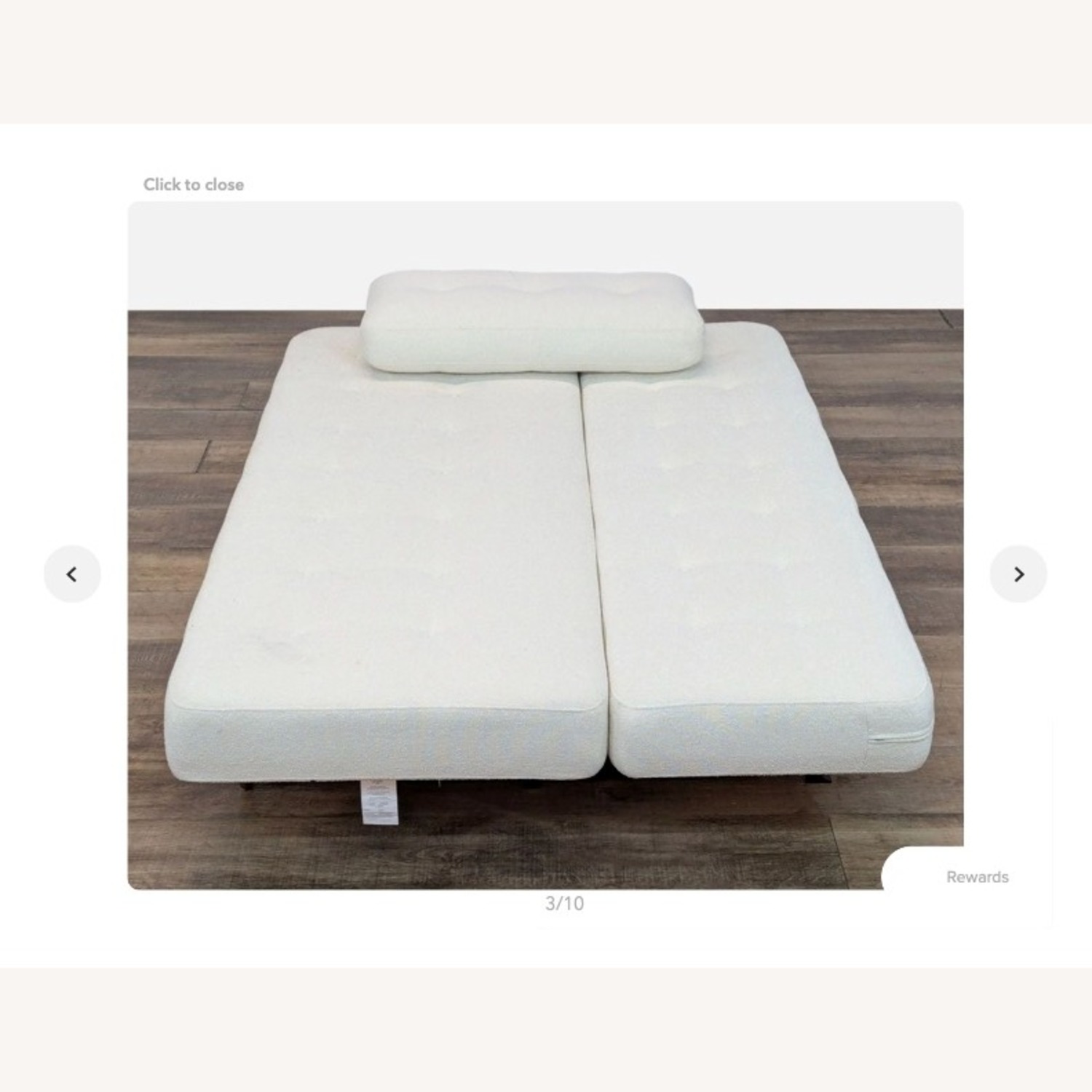 Room & Board White Deco Convertible Sleeper Sofa (79")  - image-2