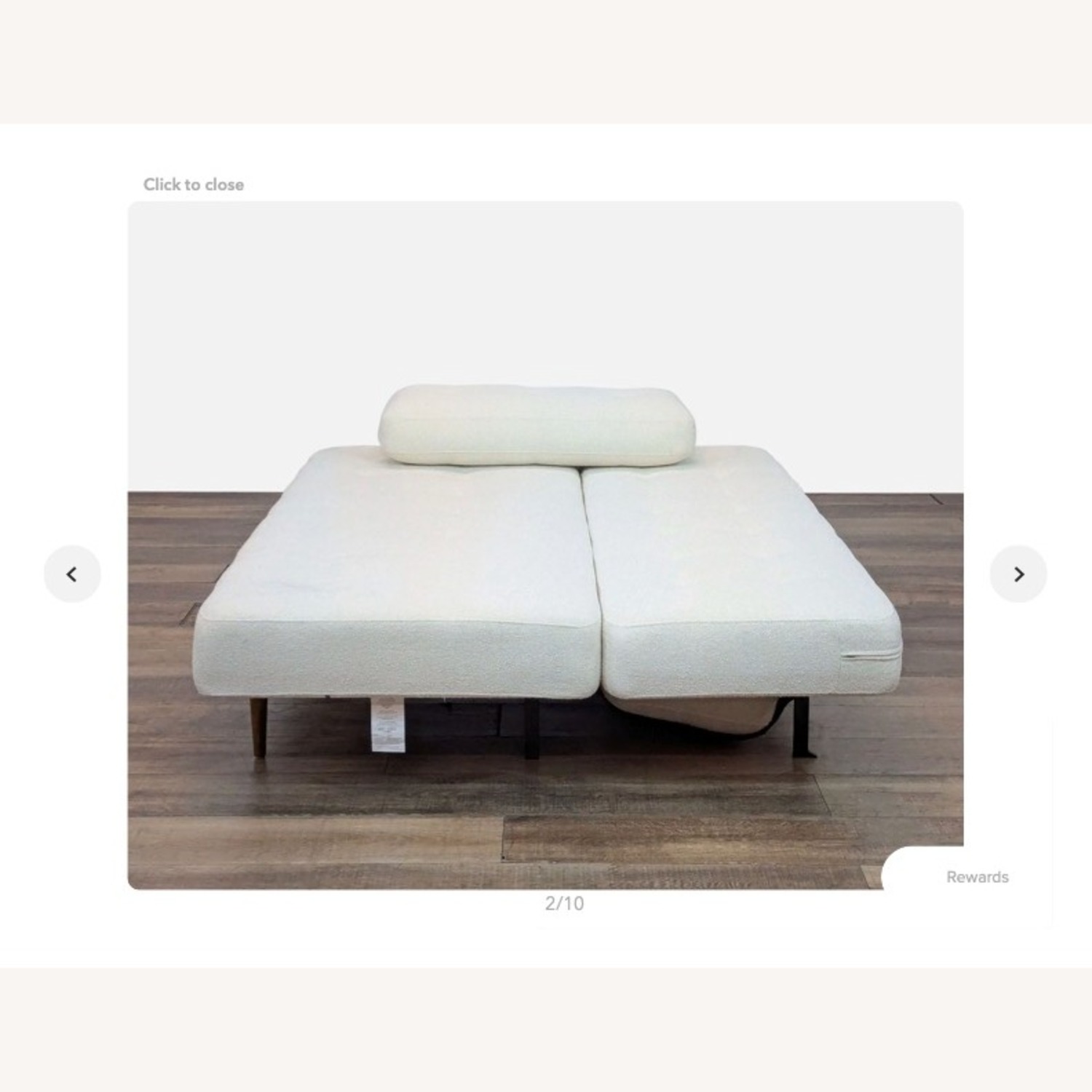 Room & Board White Deco Convertible Sleeper Sofa (79")  - image-3