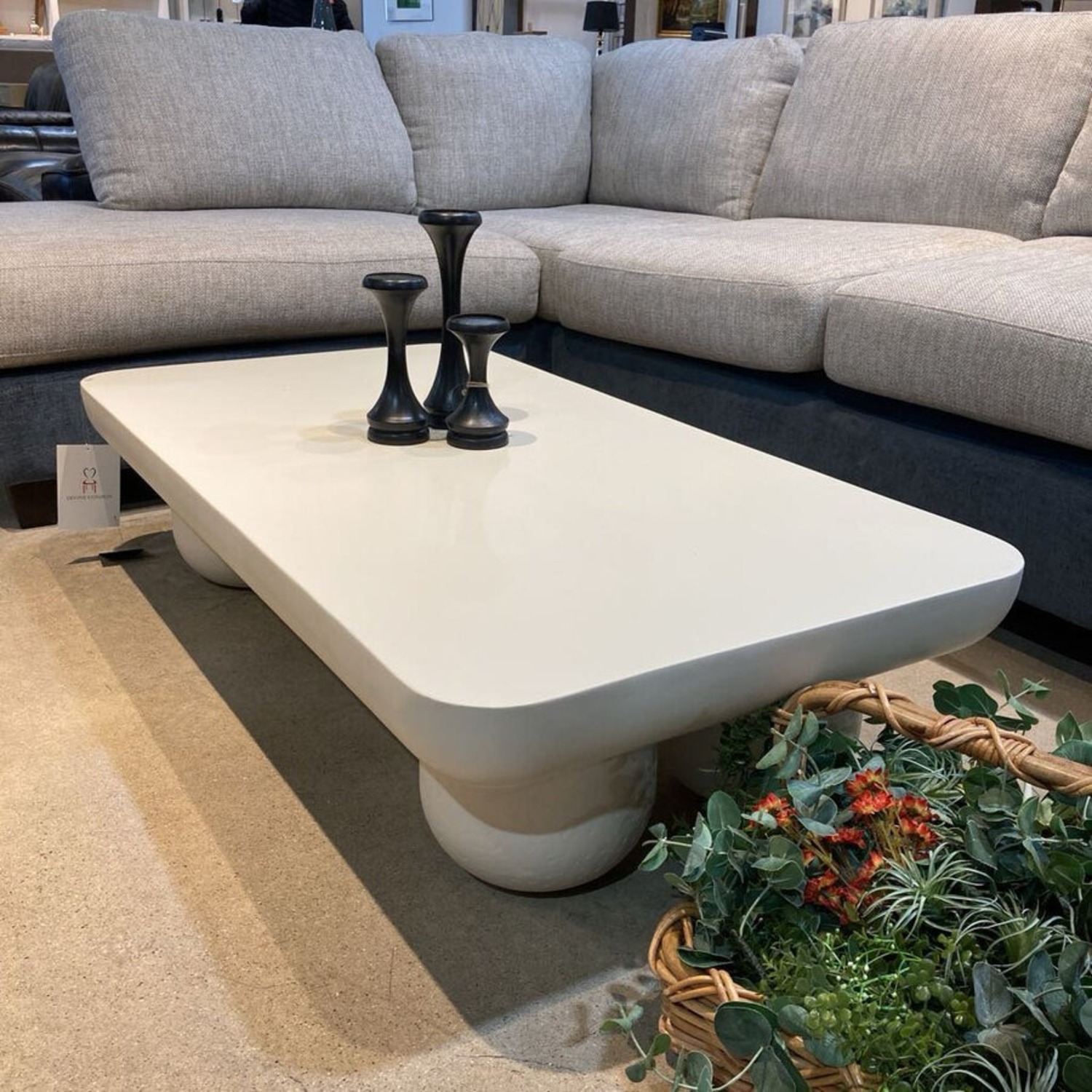 Lulu and Georgia Clouded Rectangular Coffee Table - image-1