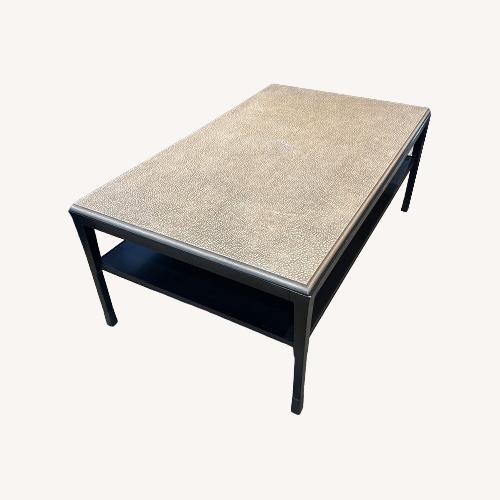 Used Baker Billie Sofield Textured Stone Top Coffee Table for sale on AptDeco