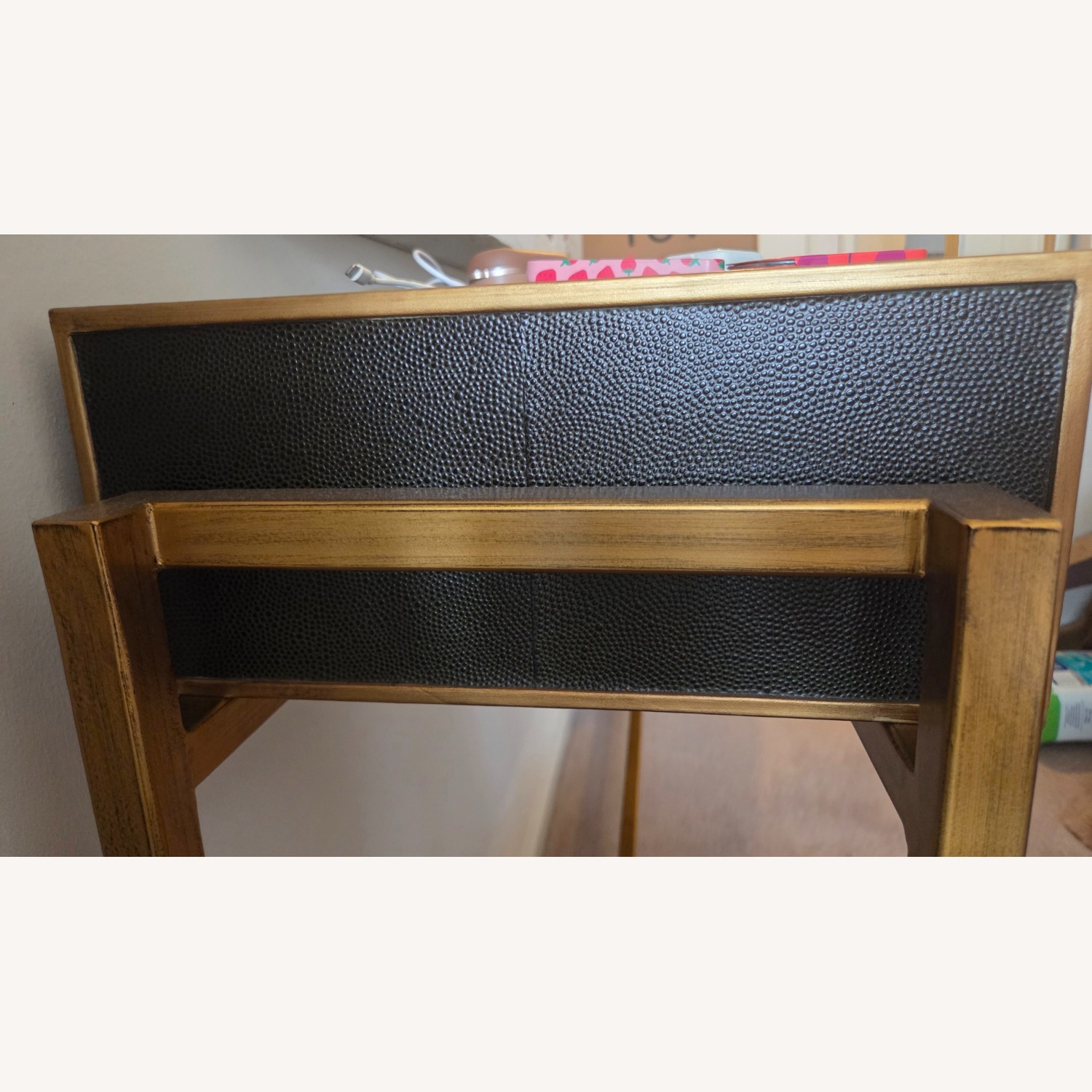 Sarreid Limited Shagreen Leaf Green Console Table - image-17