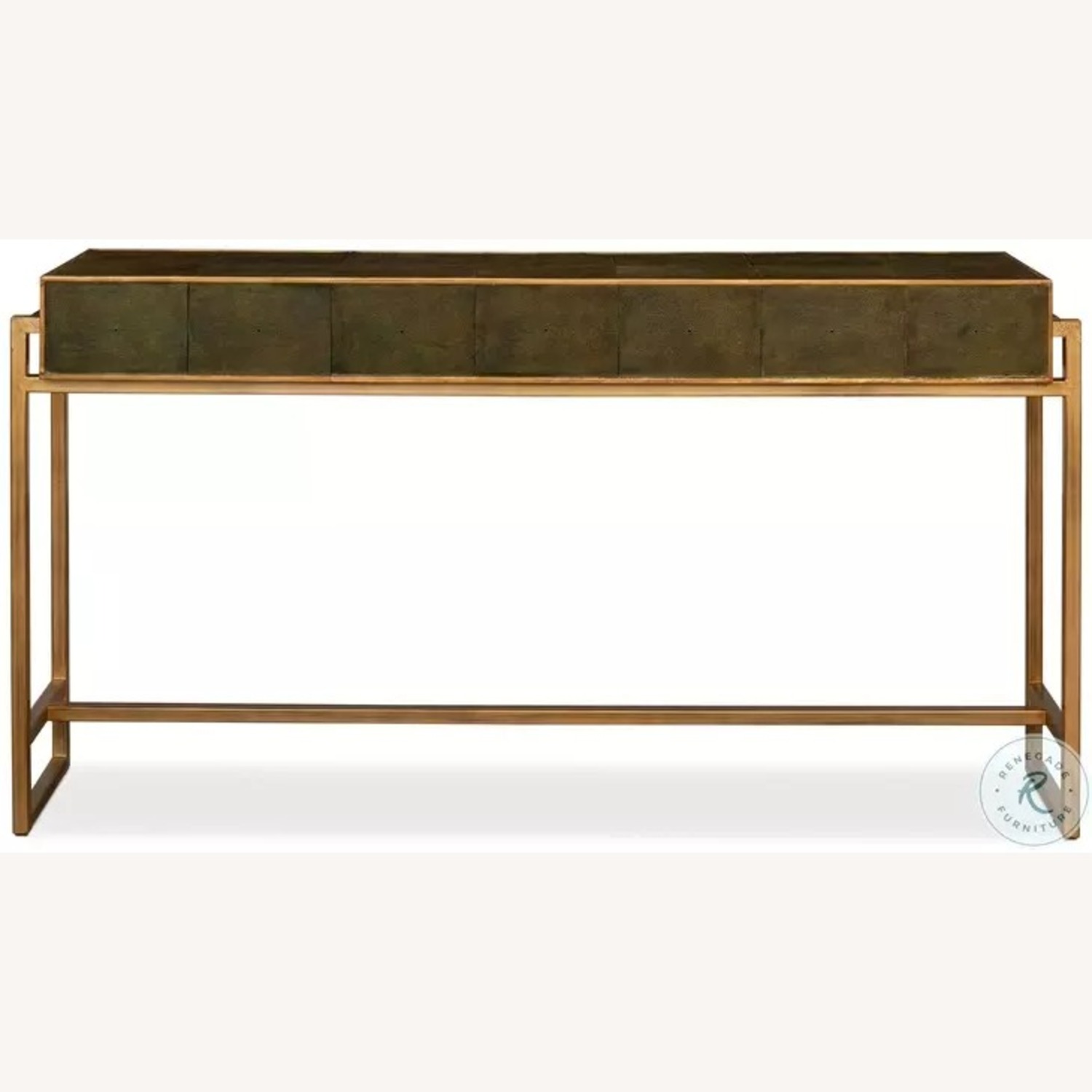 Sarreid Limited Shagreen Leaf Green Console Table - image-3