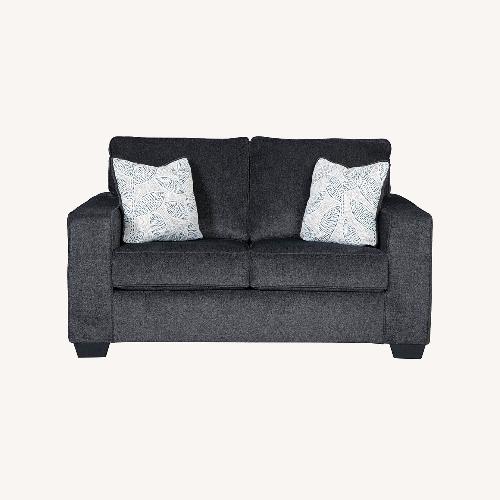 Used Ashley Altari Blue Loveseat for sale on AptDeco