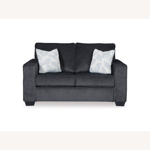 Used Ashley Altari Blue Loveseat for sale on AptDeco