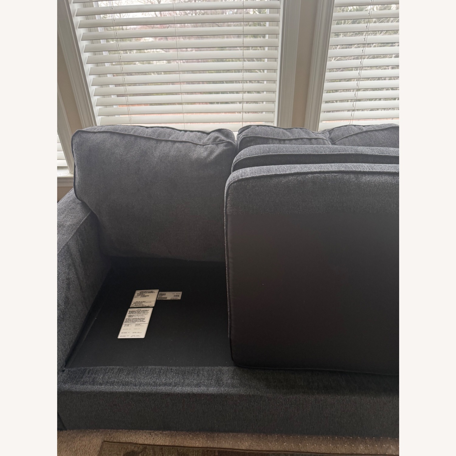 Ashley Altari Blue Loveseat - image-11