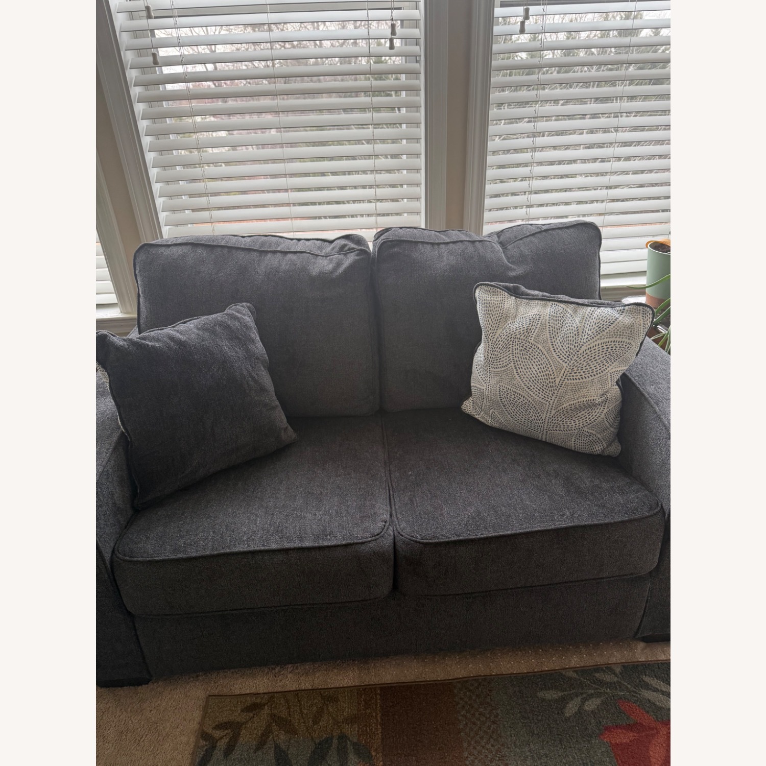 Ashley Altari Blue Loveseat - image-2