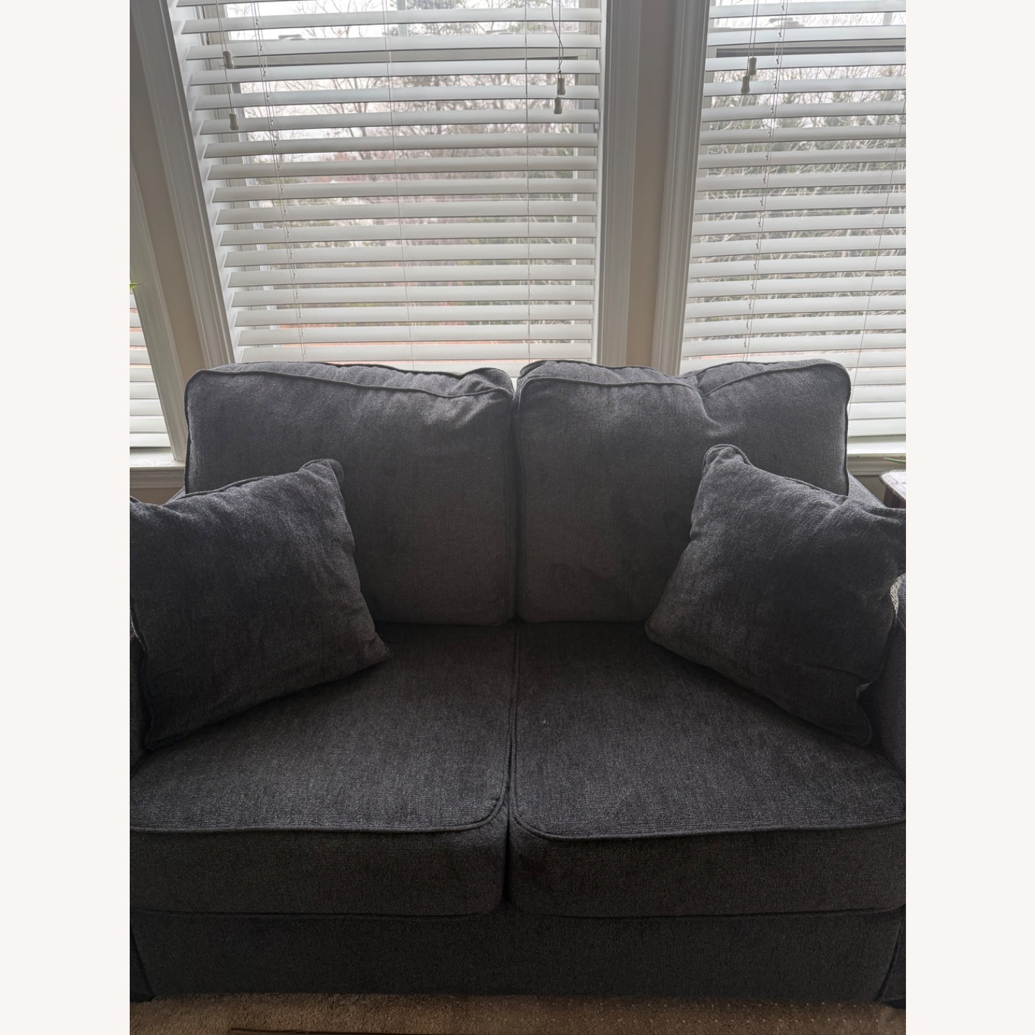 Ashley Altari Blue Loveseat - image-6