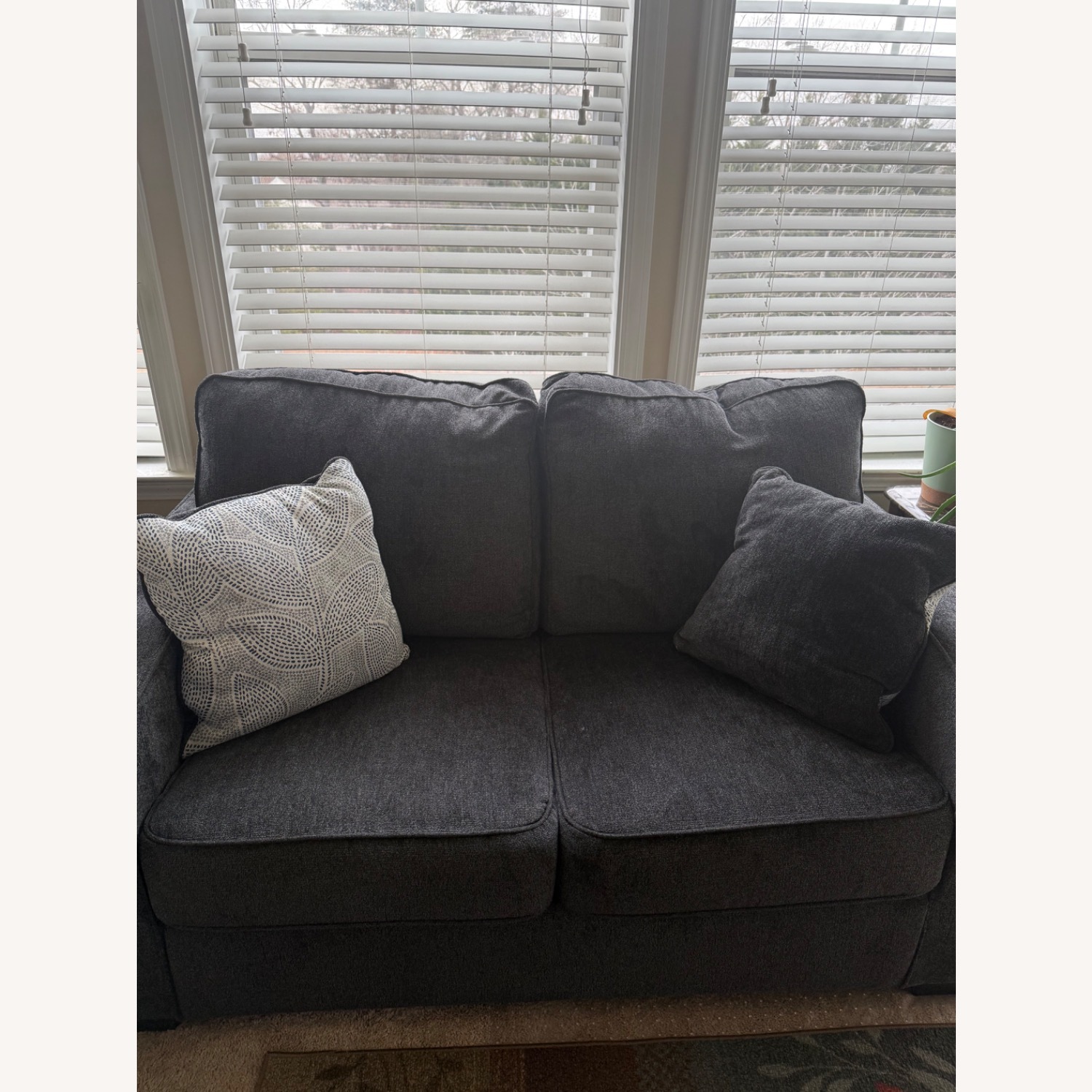 Ashley Altari Blue Loveseat - image-3