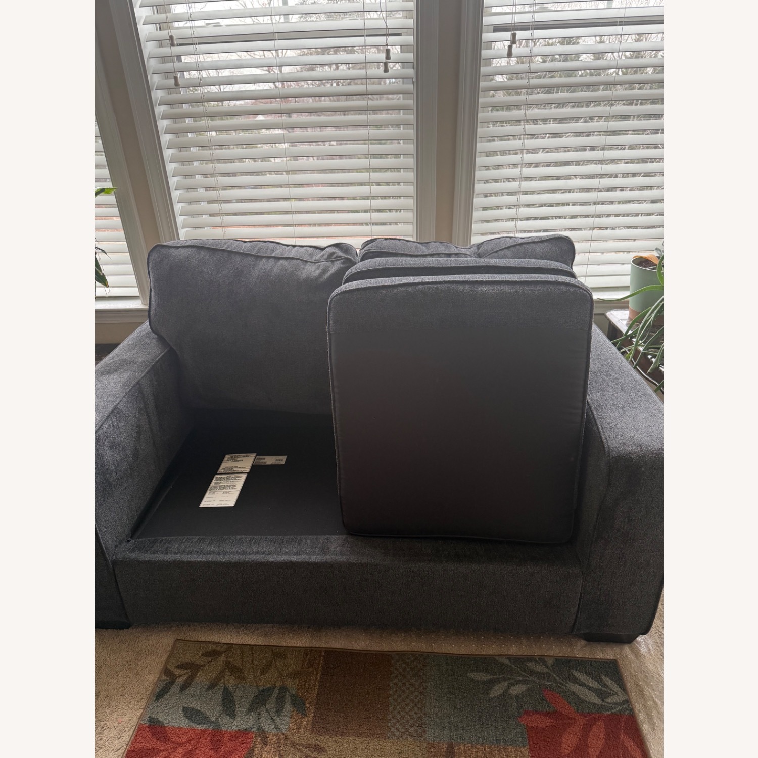 Ashley Altari Blue Loveseat - image-12