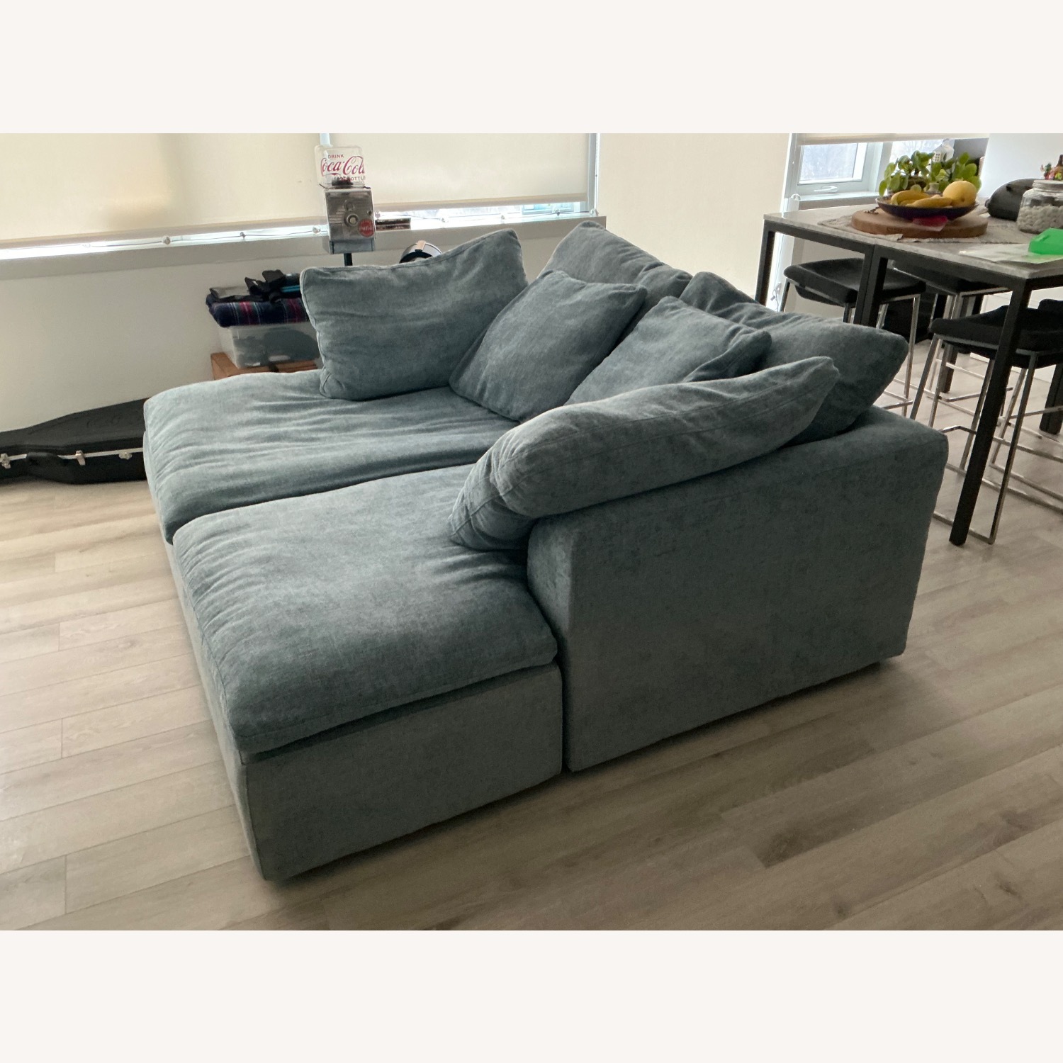 Joybird Bryant Daybed Blue Fabric 2 Seater Sofa - image-3