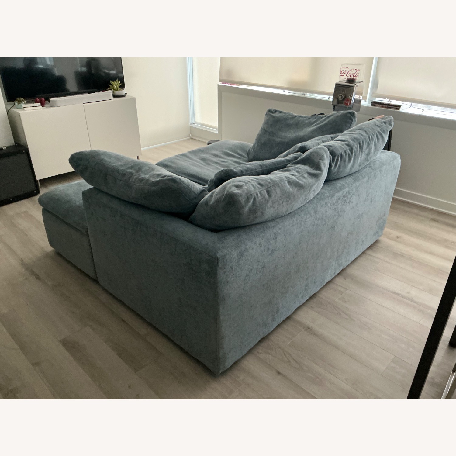 Joybird Bryant Daybed Blue Fabric 2 Seater Sofa - image-2