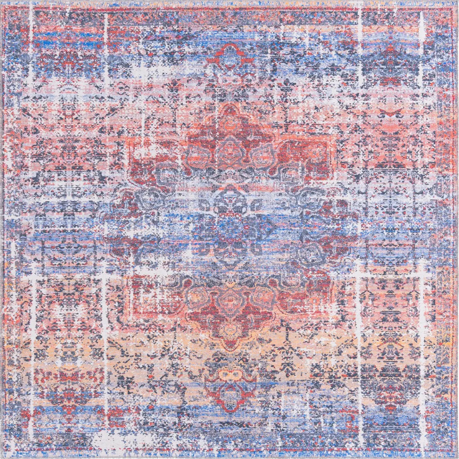 Autumn Multi-Color Washable Francesca Rug 6' x 9' - image-0
