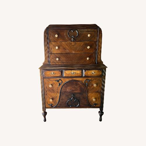 Used Vintage/Antique Dark Brown Wood Dresser for sale on AptDeco