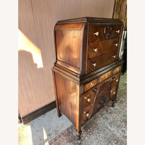 Used Vintage/Antique Dark Brown Wood Dresser for sale on AptDeco