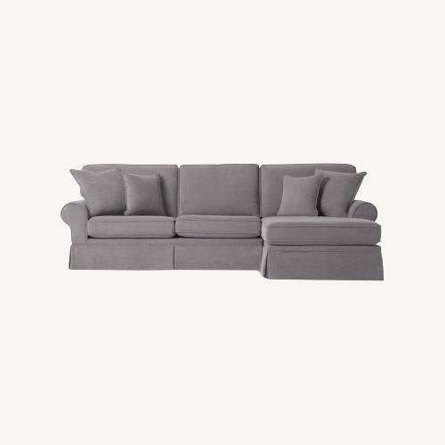 Used Dark Grey Couch + Ottoman for sale on AptDeco