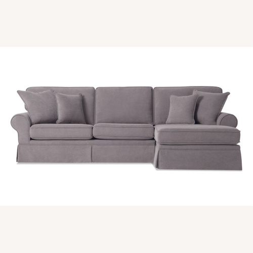 Used Dark Grey Couch + Ottoman for sale on AptDeco