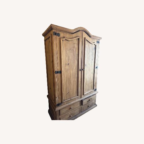 Used Natural Wood Armoire for sale on AptDeco