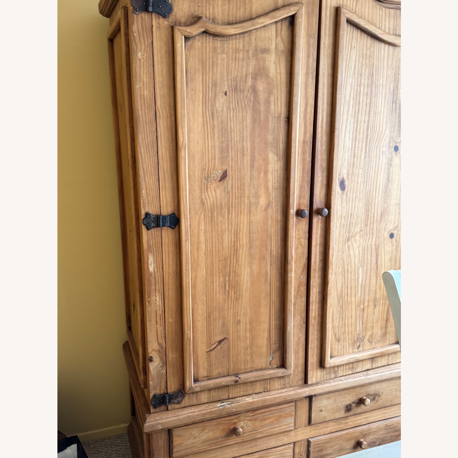 Natural Wood Armoire - image-4