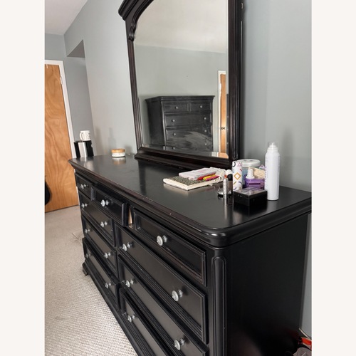 Used Raymour & Flanigan Dark Brown Dresser for sale on AptDeco