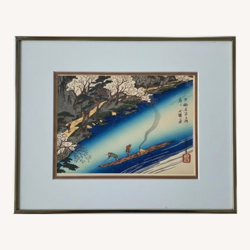 Used Rare Hiroshiga Framed Art  for sale on AptDeco