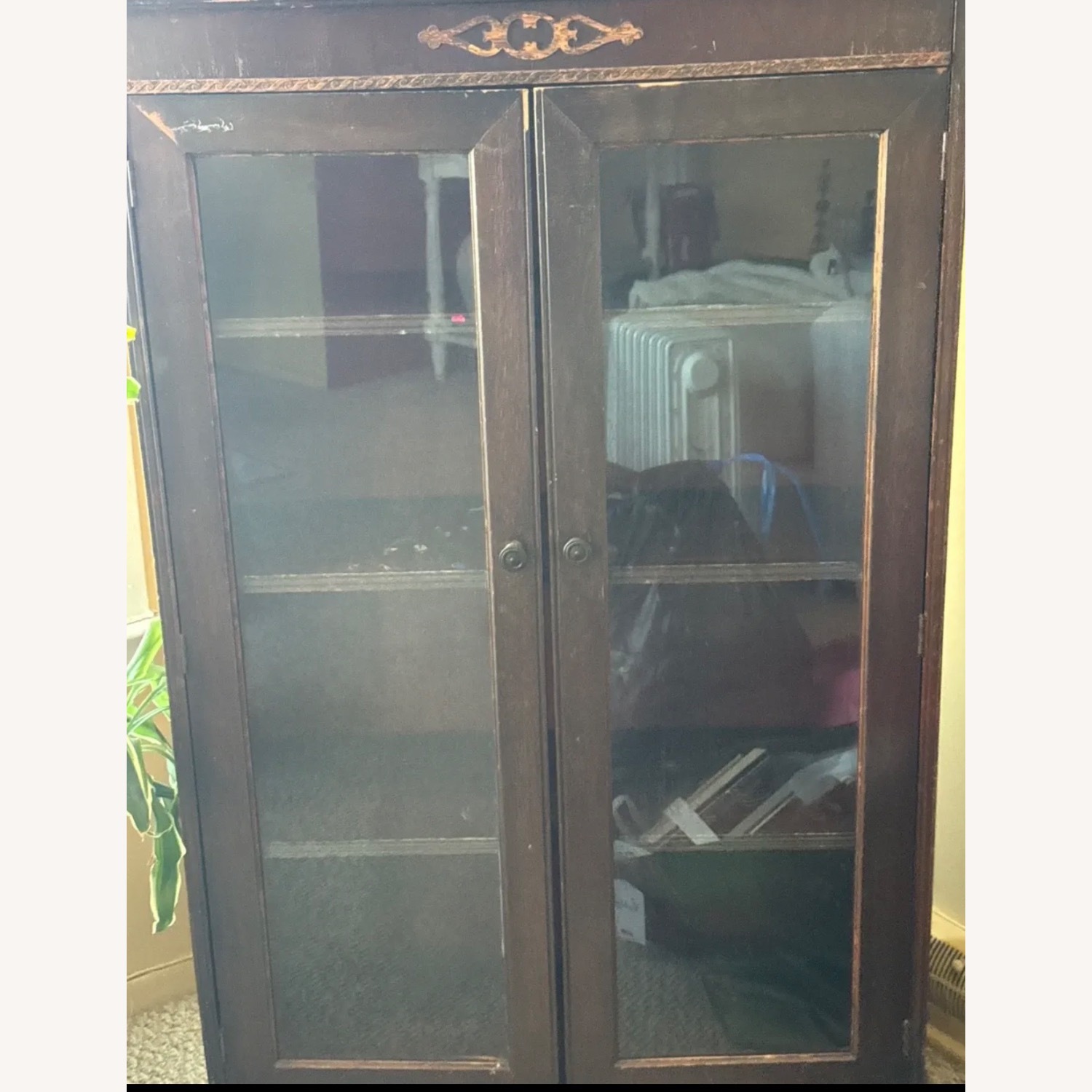 Vintage/Antique Dark Brown Bookcase - image-0