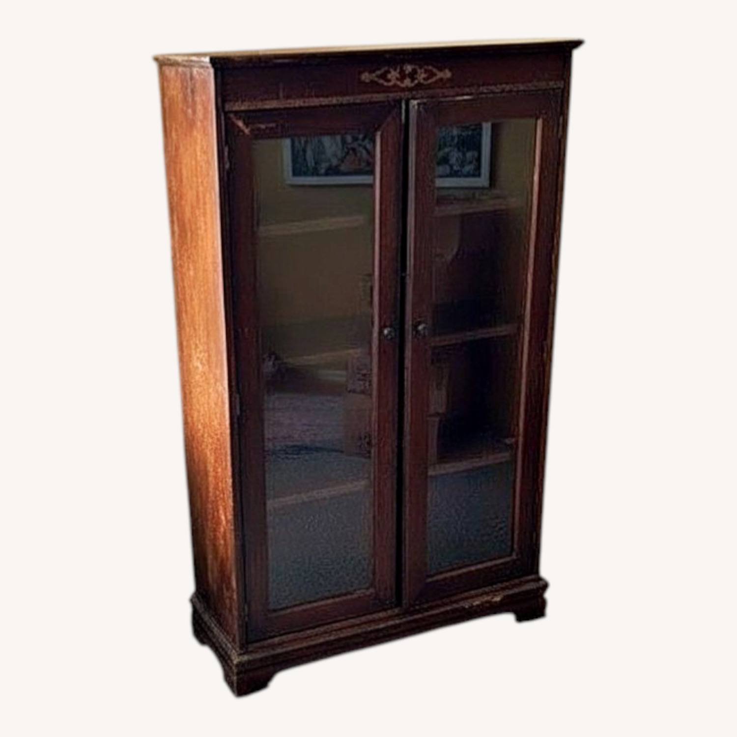 Vintage/Antique Dark Brown Bookcase - image-5