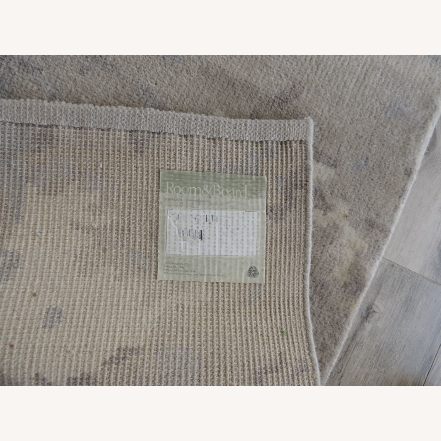 Room & Board Light Gray Wool Area Rug 6' x 9' - image-3