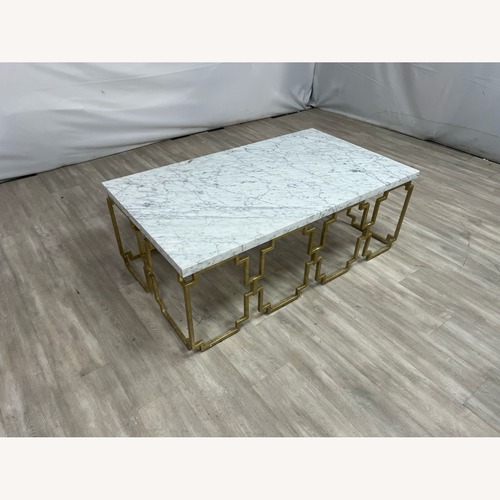 Used Hooker Furniture Evermore Marble Top Coffee Table for sale on AptDeco