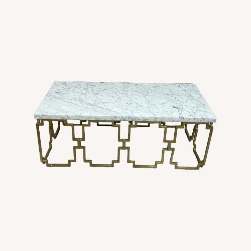 Used Hooker Furniture Evermore Marble Top Coffee Table for sale on AptDeco