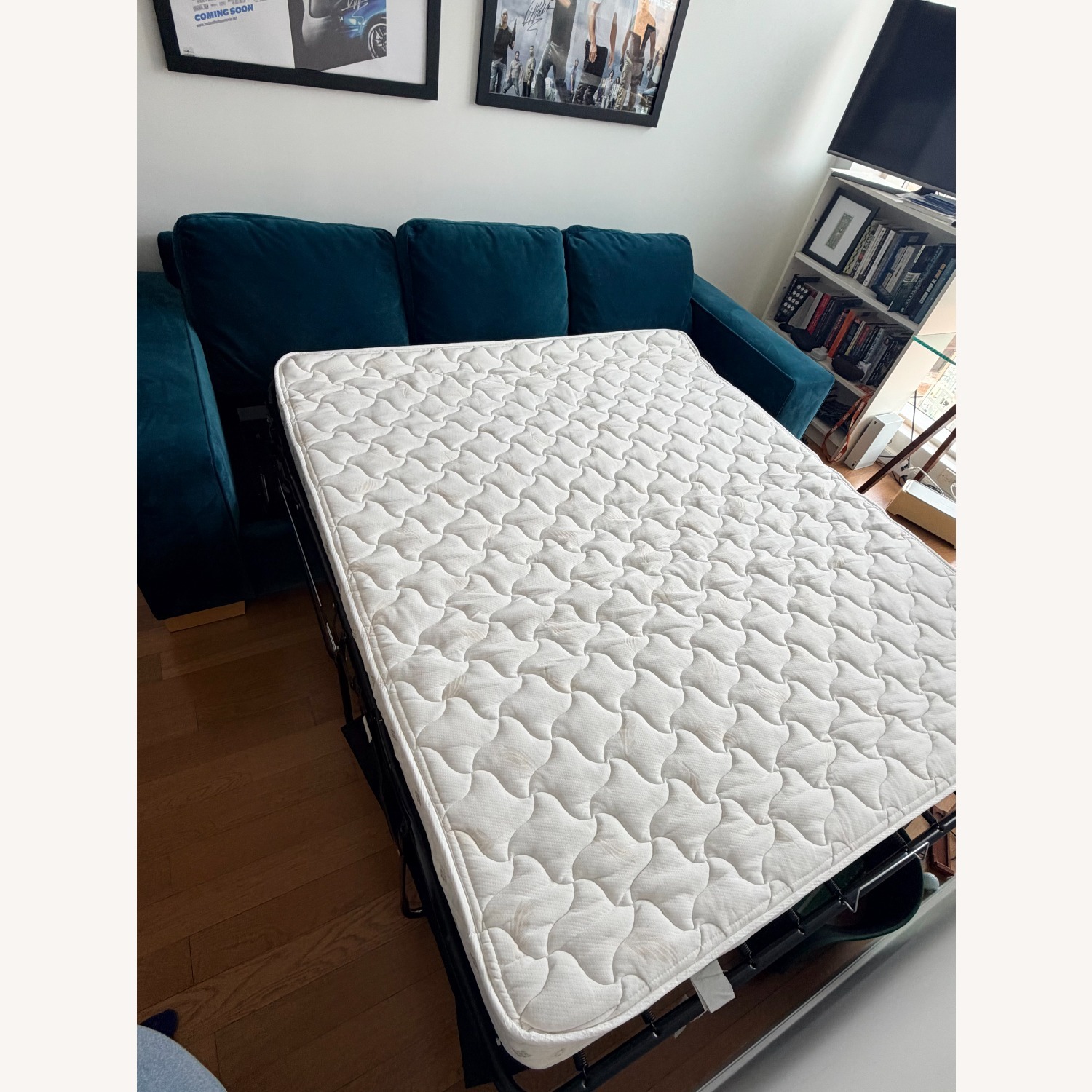 Apt2b Melrose Green Velvet Sleeper Sofa - image-6