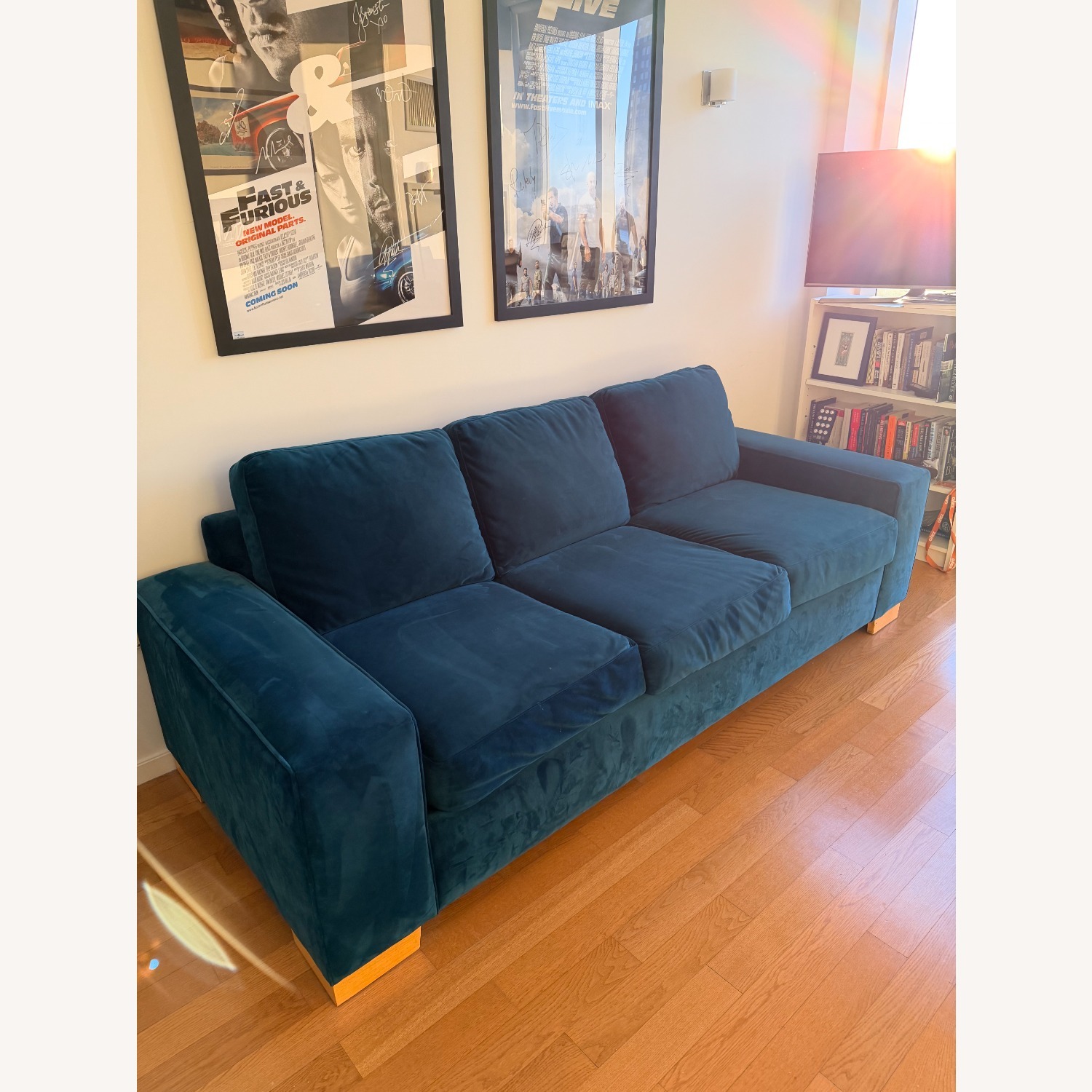 Apt2b Melrose Green Velvet Sleeper Sofa - image-1