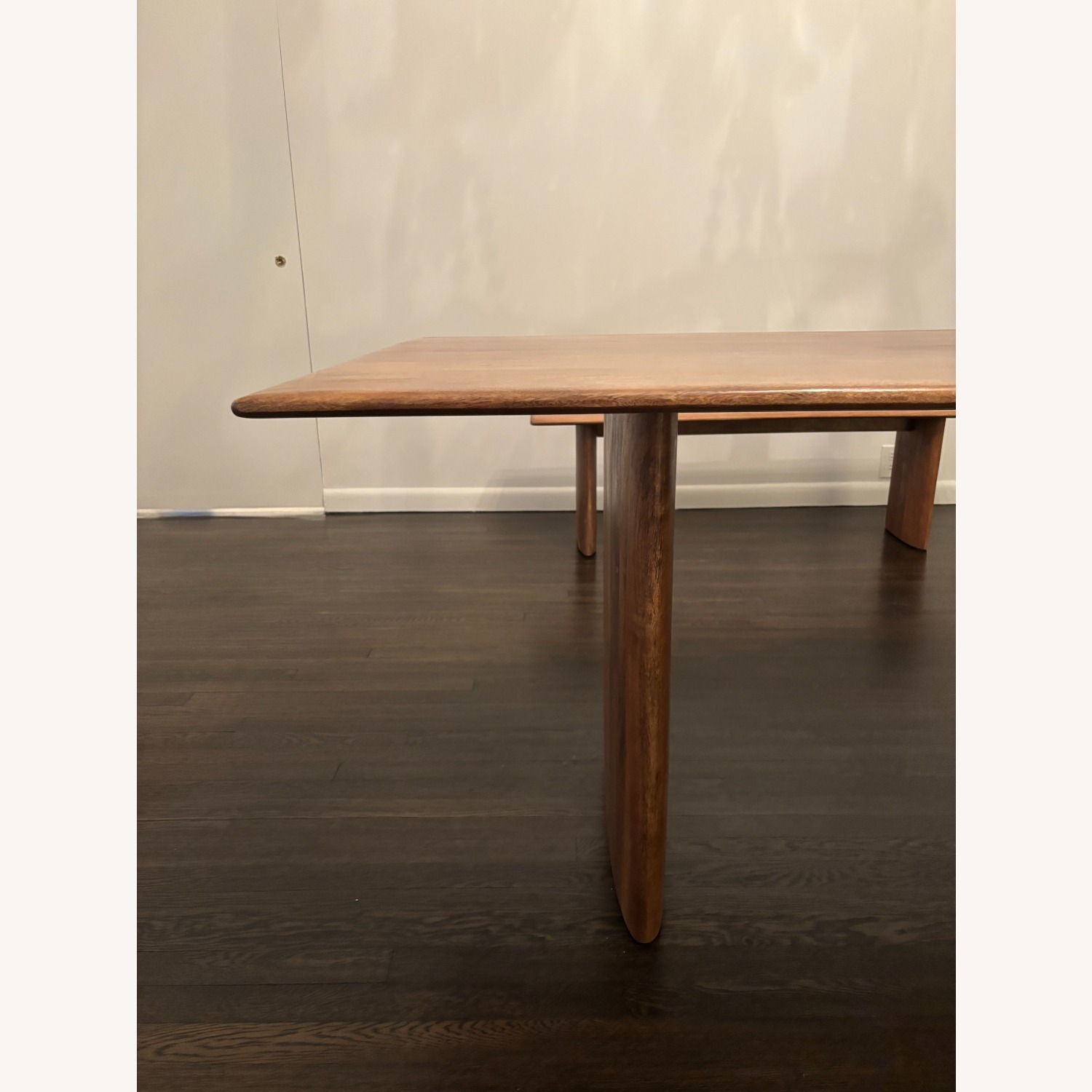 Anton Solid Wood Dining Table (Cool Walnut) - image-4